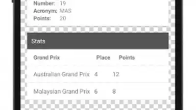 Screenshot von Formula Race Calendar 3