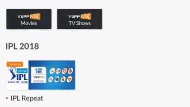 Screenshot von YuppTV LiveTV, Live Cricket 6