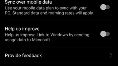 Screenshot von Link to Windows 10