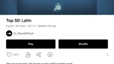 Screenshot von SoundCloud 4