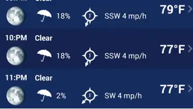 Screenshot von Weather XL PRO 15