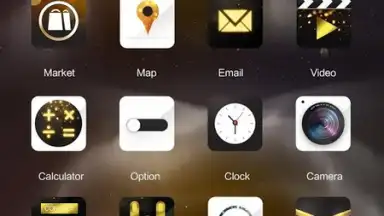 Screenshot von Gold Rush GOLauncher EX Theme 3