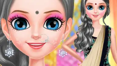 Screenshot von Indian Gopi Doll Makeover- Indian Bridal Fashion 1