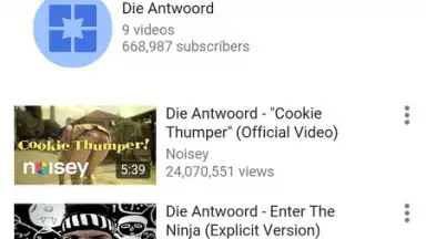 Screenshot von WebTube 1