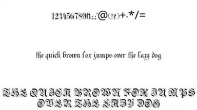 Screenshot von Gothic Fonts 50 6