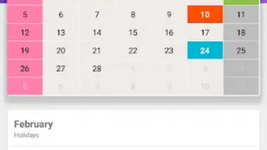 Screenshot von Ceylon Calendar 2015 10