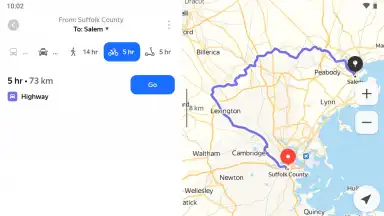 Screenshot von Yandex Maps 3