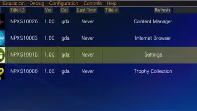 Screenshot von ViTA Emulator 2
