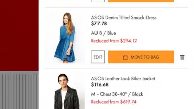 Screenshot von ASOS 13