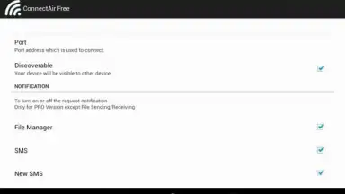 Screenshot von ConnectAir Free 1