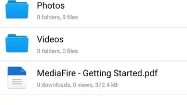 Screenshot von MediaFire 12
