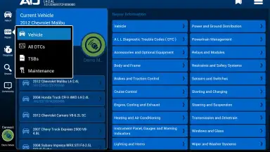 Screenshot von ALLDATA 7