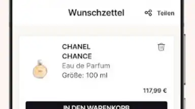 Screenshot von flaconi 3