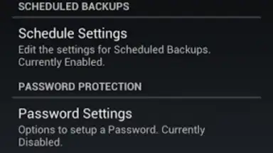 Screenshot von SMS Backup and Restore 2
