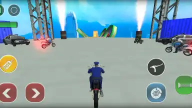 Screenshot von Police Bike Stunts Games 10