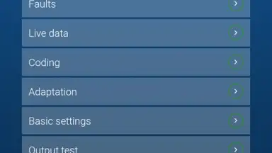 Screenshot von OBDeleven VAG car diagnostics 5