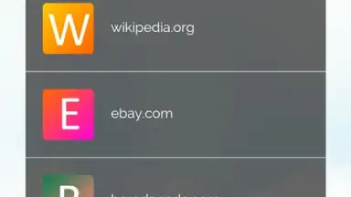 Screenshot von Webmarks 3