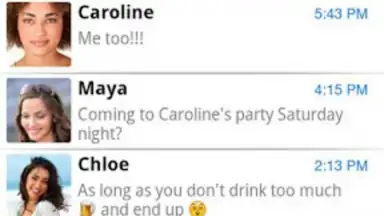 Screenshot von Chomp SMS 10
