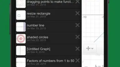 Screenshot von Desmos 6