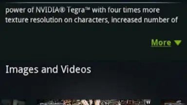Screenshot von NVIDIA TegraZone 3