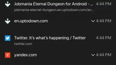 Screenshot von Yandex Browser 8