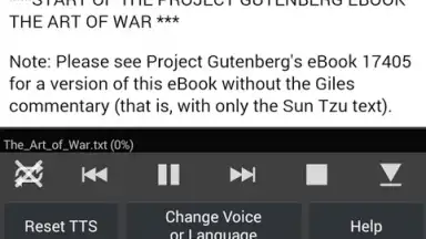 Screenshot von Voice Aloud Reader 4