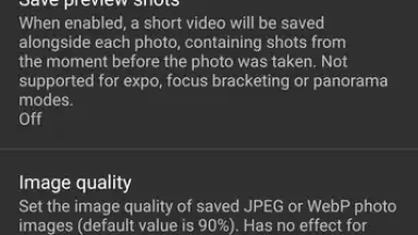 Screenshot von Open Camera 8