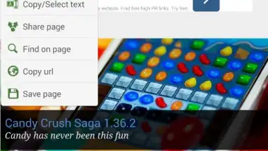 Screenshot von Dolphin Browser Mini 2
