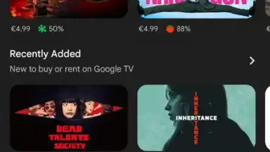 Screenshot von Google TV 15