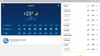Screenshot von Yandex.Weather 2