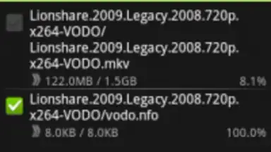 Screenshot von Transdroid 8