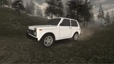 Screenshot von Forest Roads. Niva 5