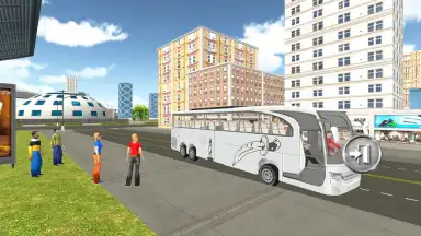 Screenshot von City Coach Bus Simulator 3D: New Bus Games Free 7