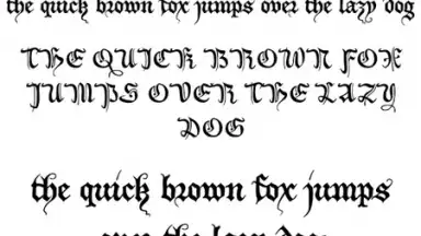Screenshot von Gothic Fonts 50 4