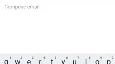 Screenshot von Gmail GO 1