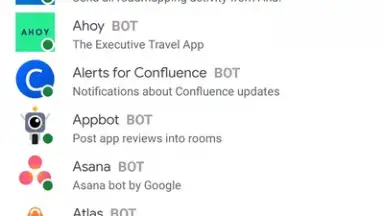 Screenshot von Google Chat 1