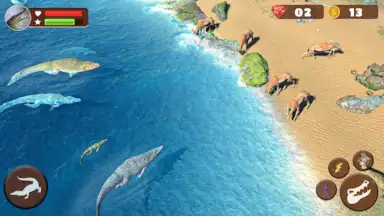 Screenshot von Wild Crocodile Family Sim Game 1