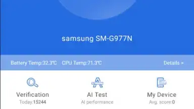 Screenshot von AnTuTu Benchmark 7