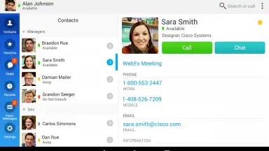 Screenshot von Cisco Jabber 9