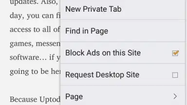 Screenshot von Adblock Browser 6