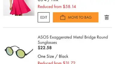 Screenshot von ASOS 8
