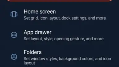 Screenshot von Nova Launcher 6