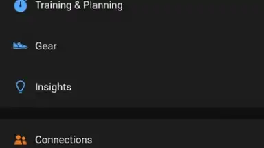 Screenshot von Garmin Connect 2