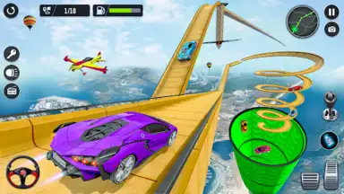 Screenshot von Superhero Car Stunt- Car Games 3