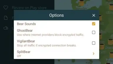 Screenshot von TunnelBear VPN 10