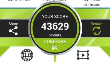 Screenshot von nPerf Speed Test 3