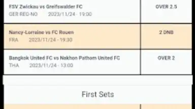Screenshot von Correct Score Predictions 4