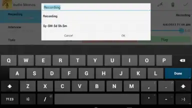 Screenshot von Audio Memos 13