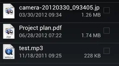 Screenshot von WebDAV Nav Lite 2