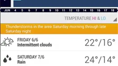 Screenshot von AccuWeather 13